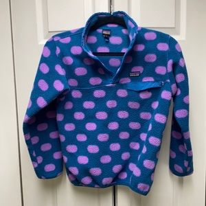 Kids Patagonia snap tee fleece